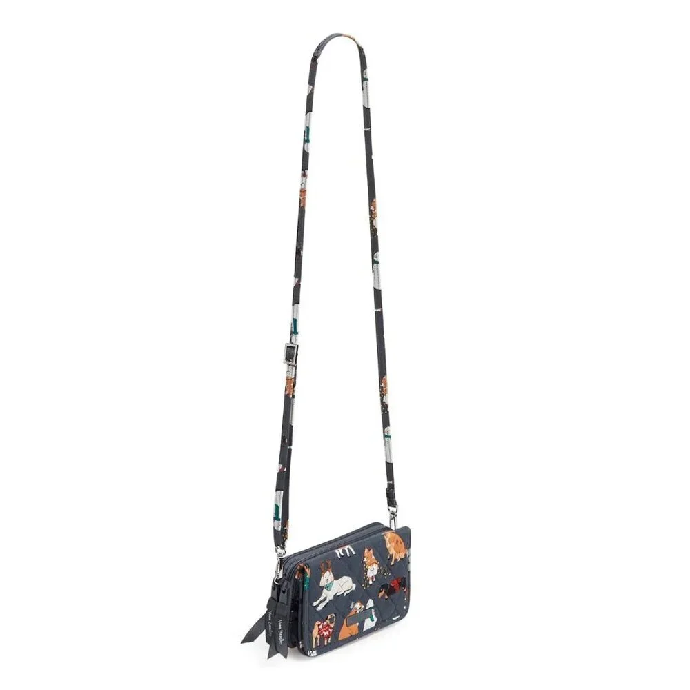 Vera Bradley RFID 3-in-1 Crossbody in Holiday Dogs NWT